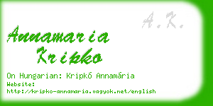 annamaria kripko business card