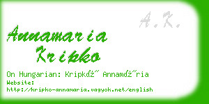 annamaria kripko business card